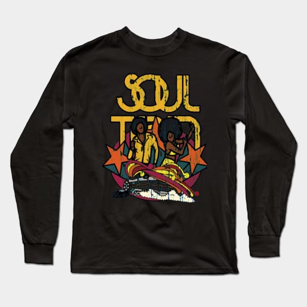 Soul Train 1971 Long Sleeve T-Shirt by Tivanatee